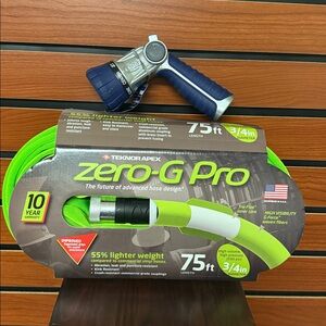 Zero-G Pro Lightweight Garden Hose 75ft..With Nozzle That’s in stock